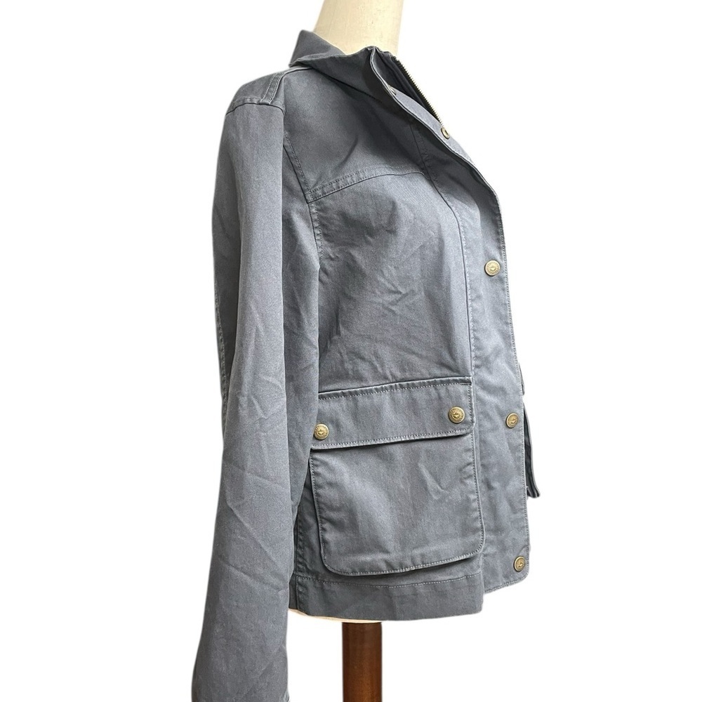 Patagonia Womens Prairie Dusk Barn Jacket Smolder Blue Military Style Coat Sz S - Picture 7 of 16